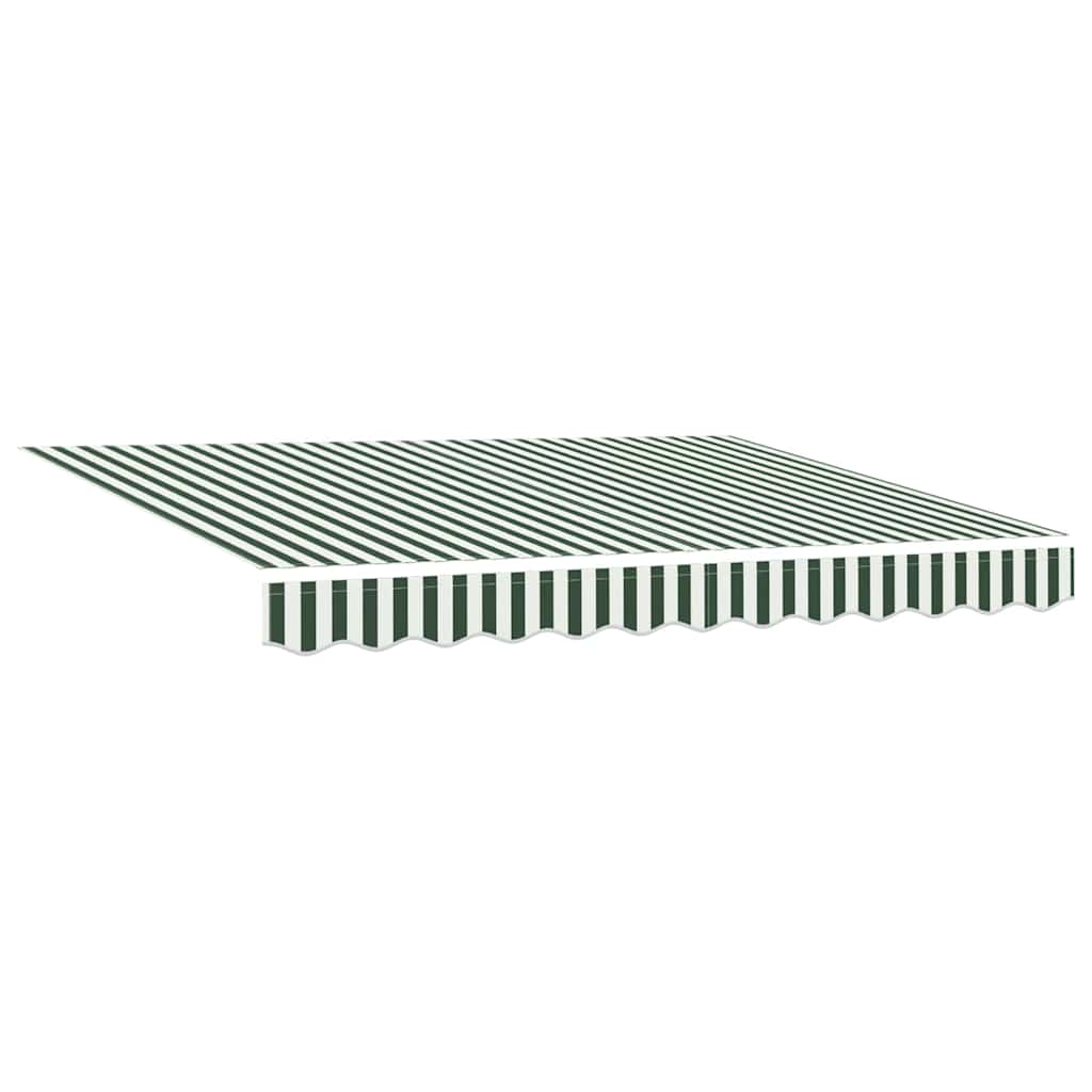 Awning Canopy Replacement for 3x2.5 m Polyester Drop 2.5 m Width 3 m Green and white