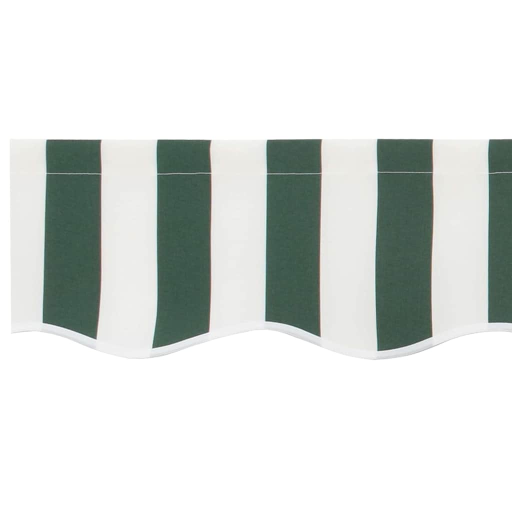 vidaXL Awning Replacement Fabric Green and White 430 x 295 cm 6