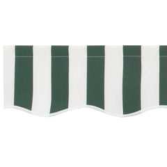 vidaXL Awning Replacement Fabric Green and White 430 x 295 cm 6