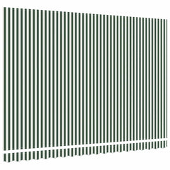 vidaXL Awning Replacement Fabric Green and White 430 x 295 cm 4