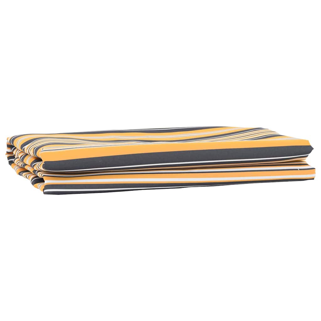 vidaXL Awning Replacement Fabric Yellow and Grey 1000 x 160 cm 1