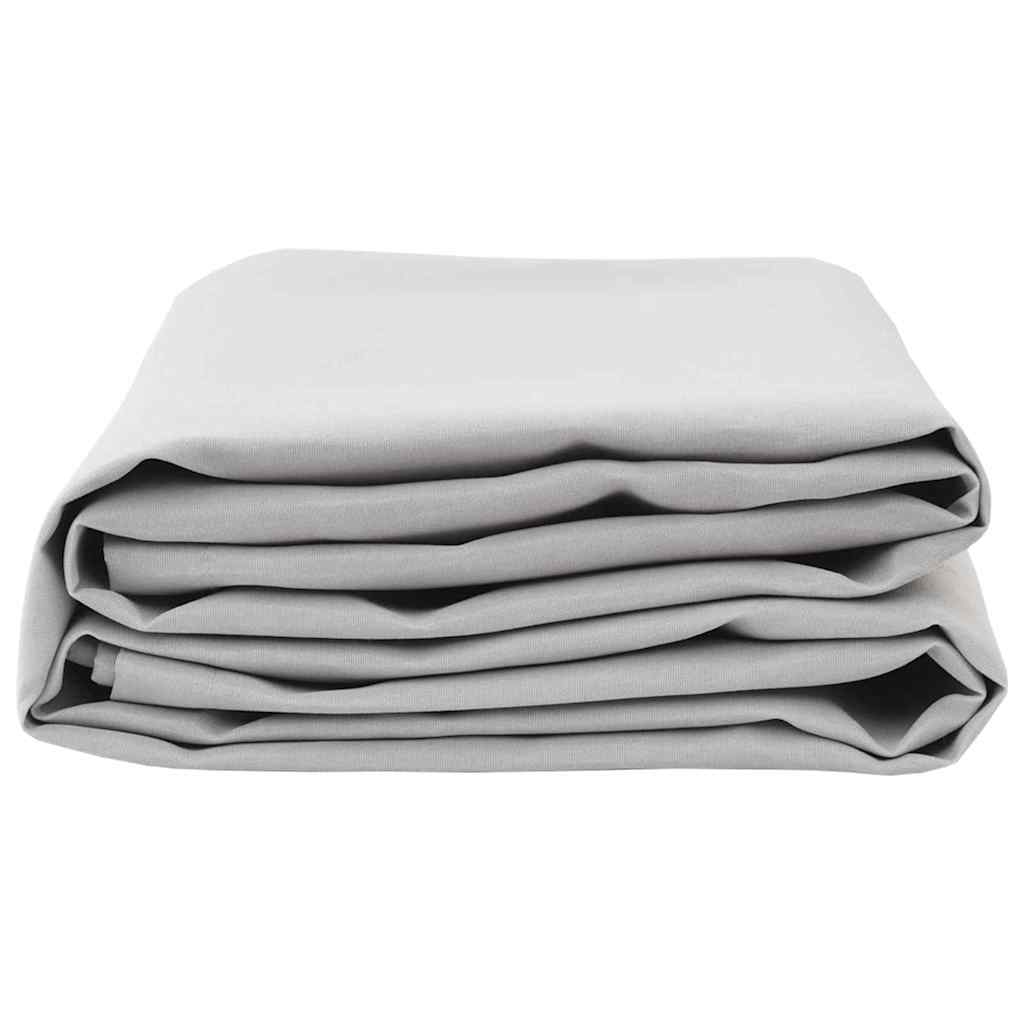 vidaXL Awning Replacement Fabric Light Grey 1000 x 160 cm Polyester 3