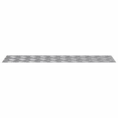 vidaXL Stair Tread 4 pcs 80 x 20 cm Silver Aluminium Rectangular 4