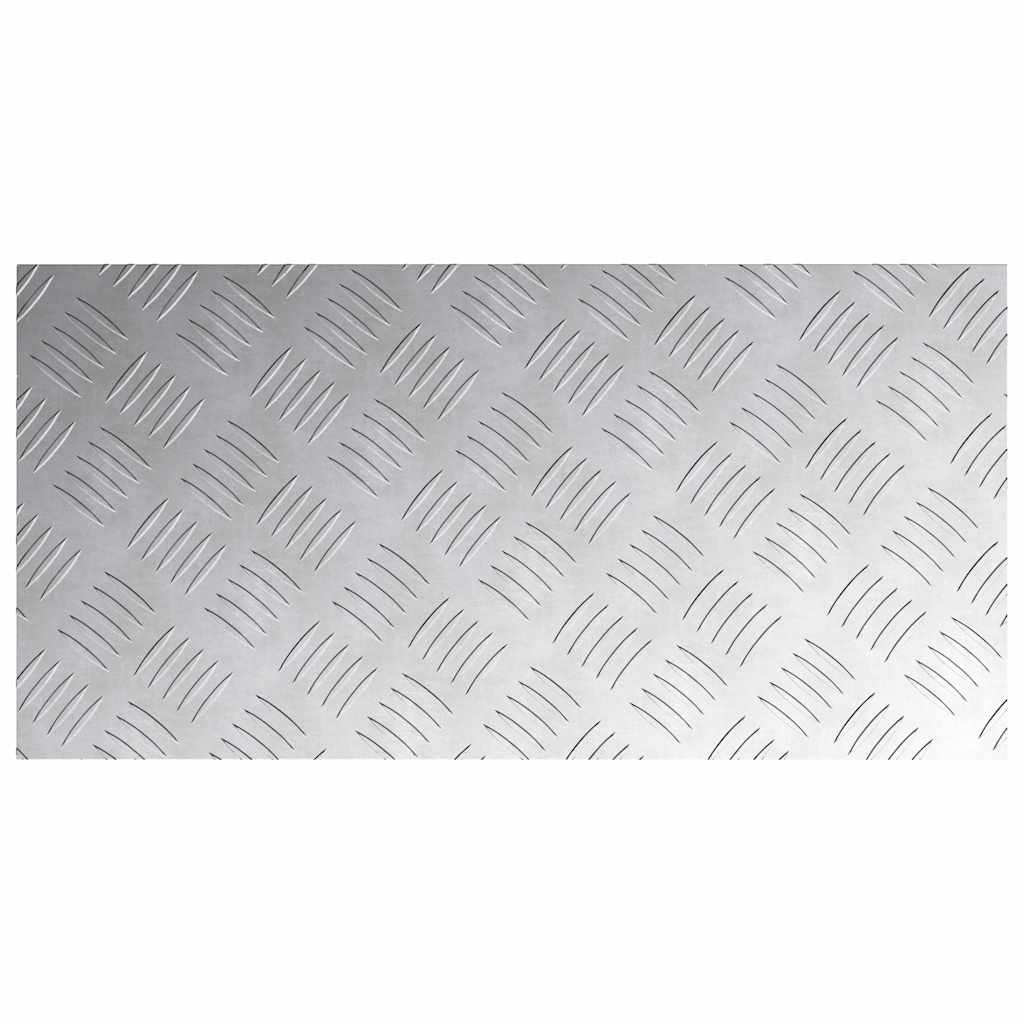 vidaXL Stair Tread 4 pcs 60 x 30 cm Silver Aluminium Rectangular 5