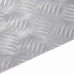 vidaXL Stair Tread 4 pcs 100 x 30 cm Silver Aluminium Rectangular 6