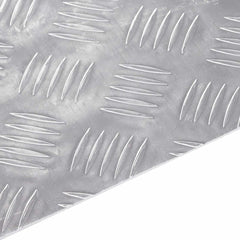 vidaXL Stair Tread 4 pcs 50 x 40 cm Silver Aluminium Rectangular 6