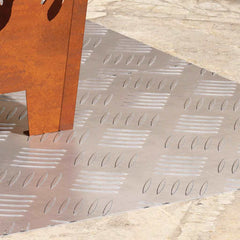vidaXL Stair Tread 2 pcs 80 x 40 cm Silver Aluminium Rectangular 3