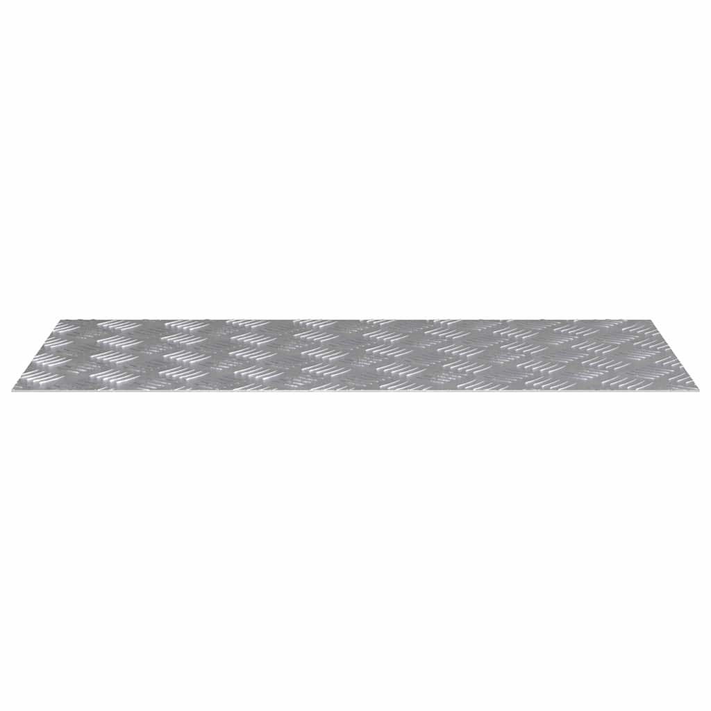 vidaXL Stair Tread 4 pcs 90 x 40 cm Silver Aluminium Rectangular 4