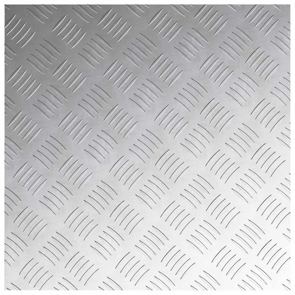 vidaXL Stair Tread 4 pcs 50 x 50 cm Silver Aluminium Square 5