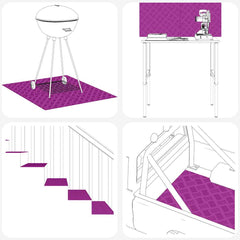vidaXL Stair Tread 4 pcs 80 x 50 cm Silver Aluminium Rectangular 6