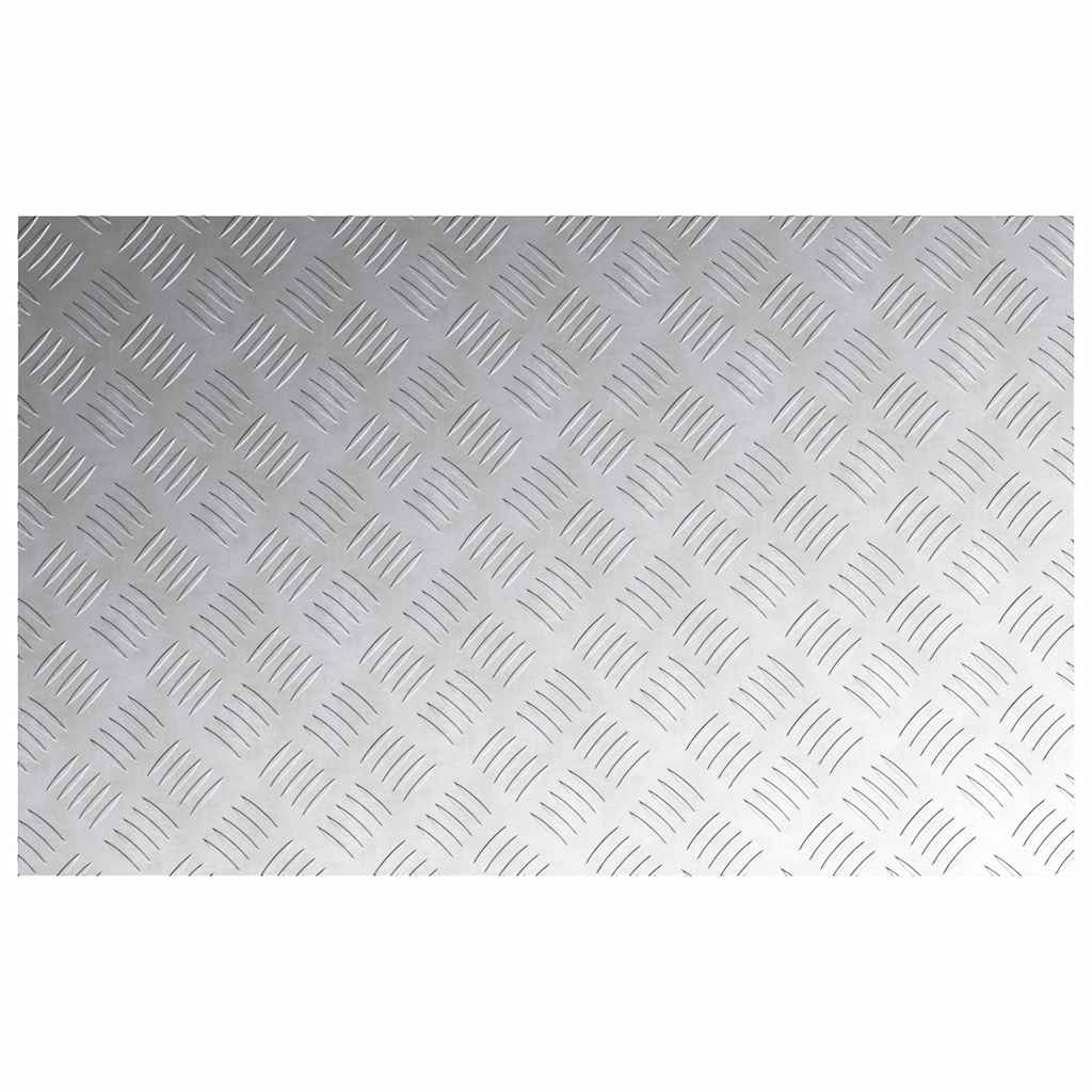 vidaXL Stair Tread 2 pcs 80 x 50 cm Silver Aluminium Rectangular 5
