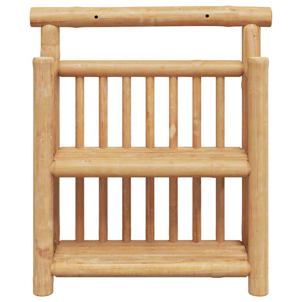 vidaXL Wall Shelf Wall-Mounted Natural 40 x 13 x 44 cm Bamboo 5