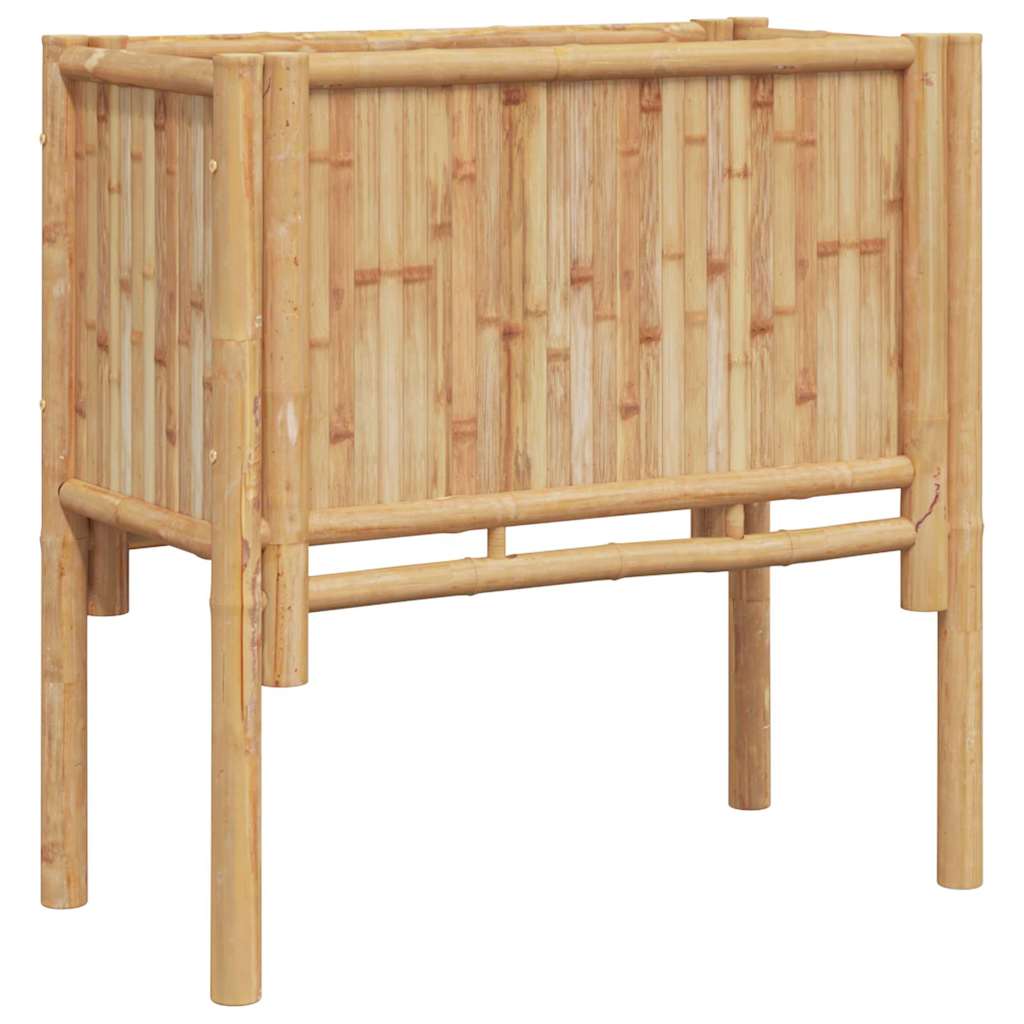 Raised Bed Brown 70 x 35 x Bamboo 70 cm