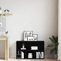 vidaXL Bookcase Black Oak 50x25x80 cm Engineered Wood 3