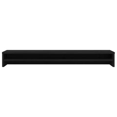 vidaXL Monitor Stand Black Oak 100x24x13 cm Engineered Wood 5