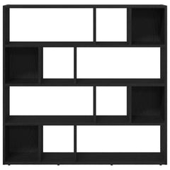 vidaXL Book Cabinet/Room Divider Black Oak 105x24x102 cm 5