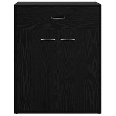 vidaXL Sideboard Black Oak 60 x 30 x 75 cm Engineered Wood 6