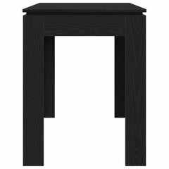 vidaXL Dining Table Black Oak 120x60x76 cm Engineered Wood 6