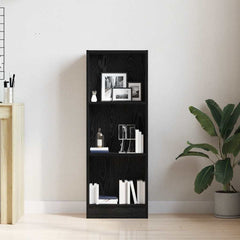 vidaXL Bookcase Black Oak 40x24x109 cm Engineered Wood 3