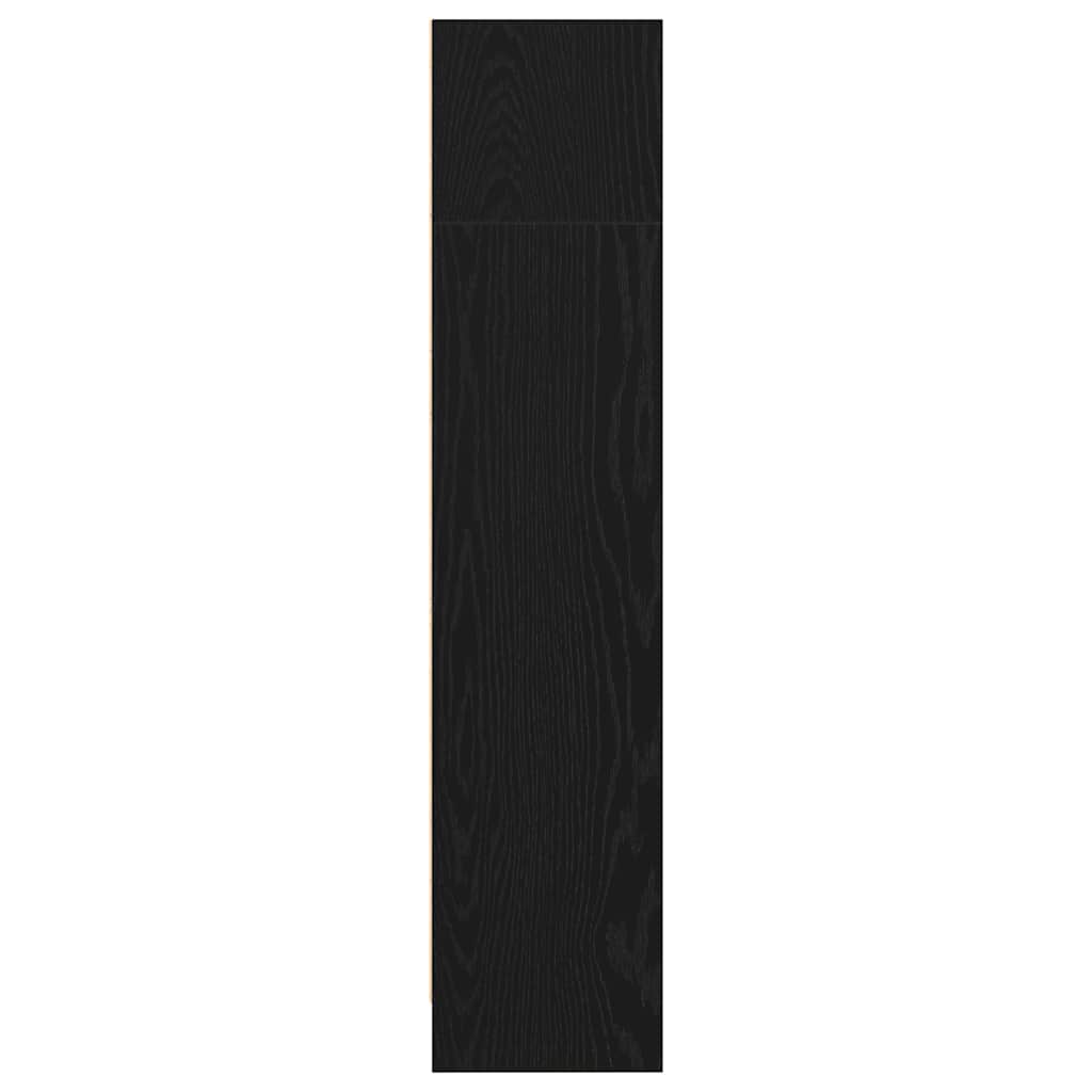 vidaXL Bookcase Black Oak 40x24x109 cm Engineered Wood 6