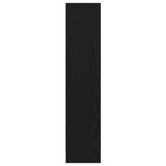 vidaXL Bookcase Black Oak 40x24x109 cm Engineered Wood 6