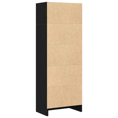 vidaXL Bookcase Black Oak 40x24x109 cm Engineered Wood 5