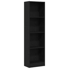 vidaXL Bookcase Black Oak 40x24x143 cm Engineered Wood 2