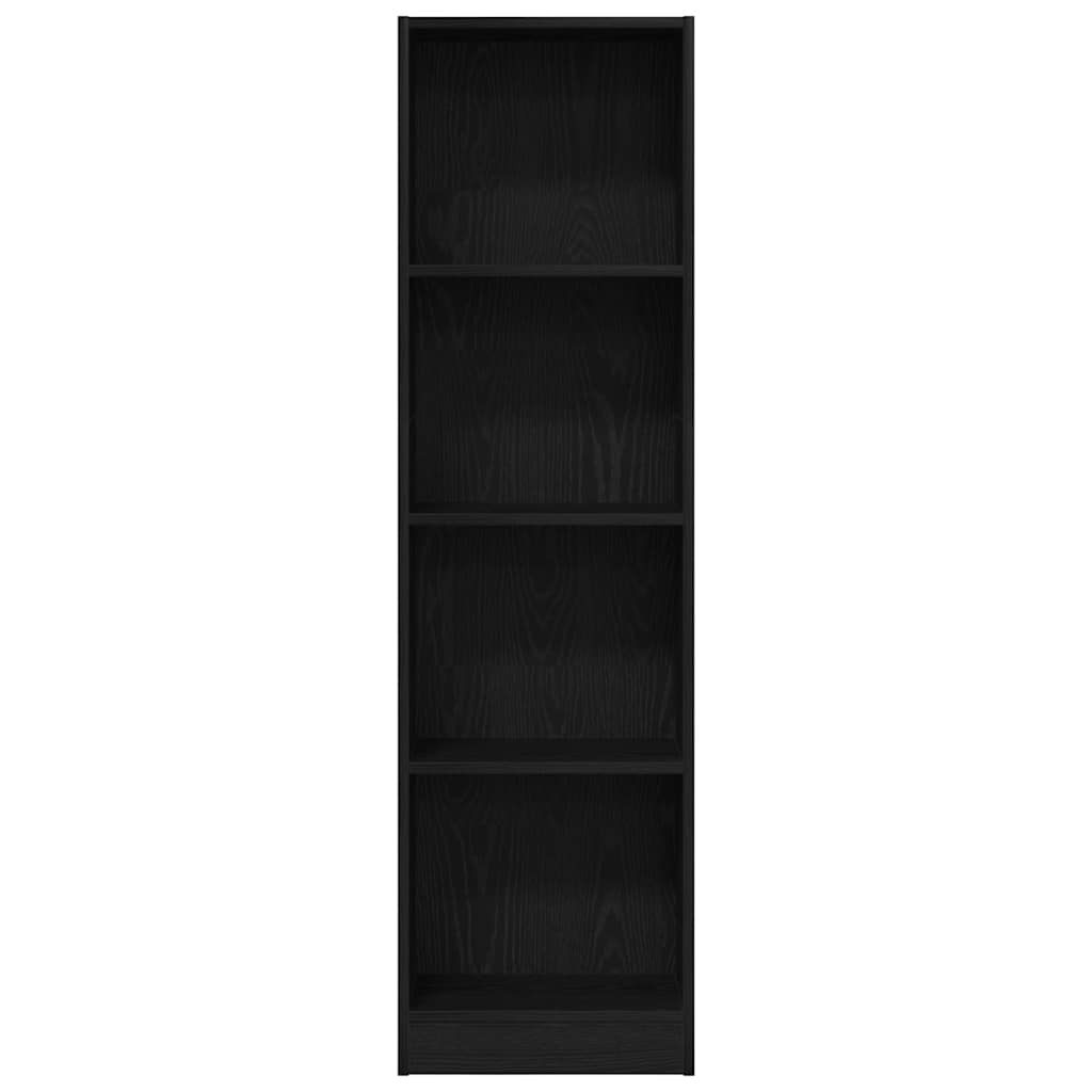 vidaXL Bookcase Black Oak 40x24x143 cm Engineered Wood 5