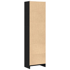 vidaXL Bookcase Black Oak 40x24x143 cm Engineered Wood 6