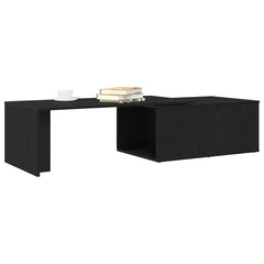 vidaXL Coffee Table Black Oak 150 x 50 x 35 cm Engineered Wood 3