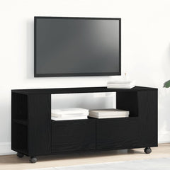 TV Cabinet 102x34,5x43 cm Engineered Wood Black oak