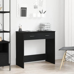 vidaXL Desk Black Oak Engineered Wood 80 x 40 x 75 cm 1