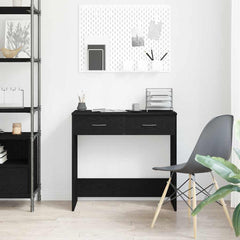 vidaXL Desk Black Oak Engineered Wood 80 x 40 x 75 cm 4