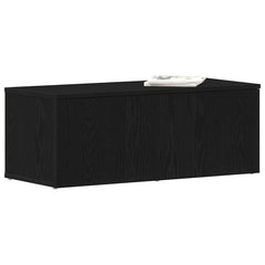 vidaXL TV Cabinet 80x34x30 cm Black Oak Engineered Wood 3