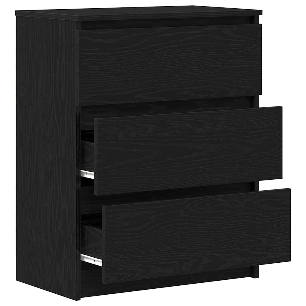 vidaXL Sideboard Black Oak 60x35x76 cm Engineered Wood 5