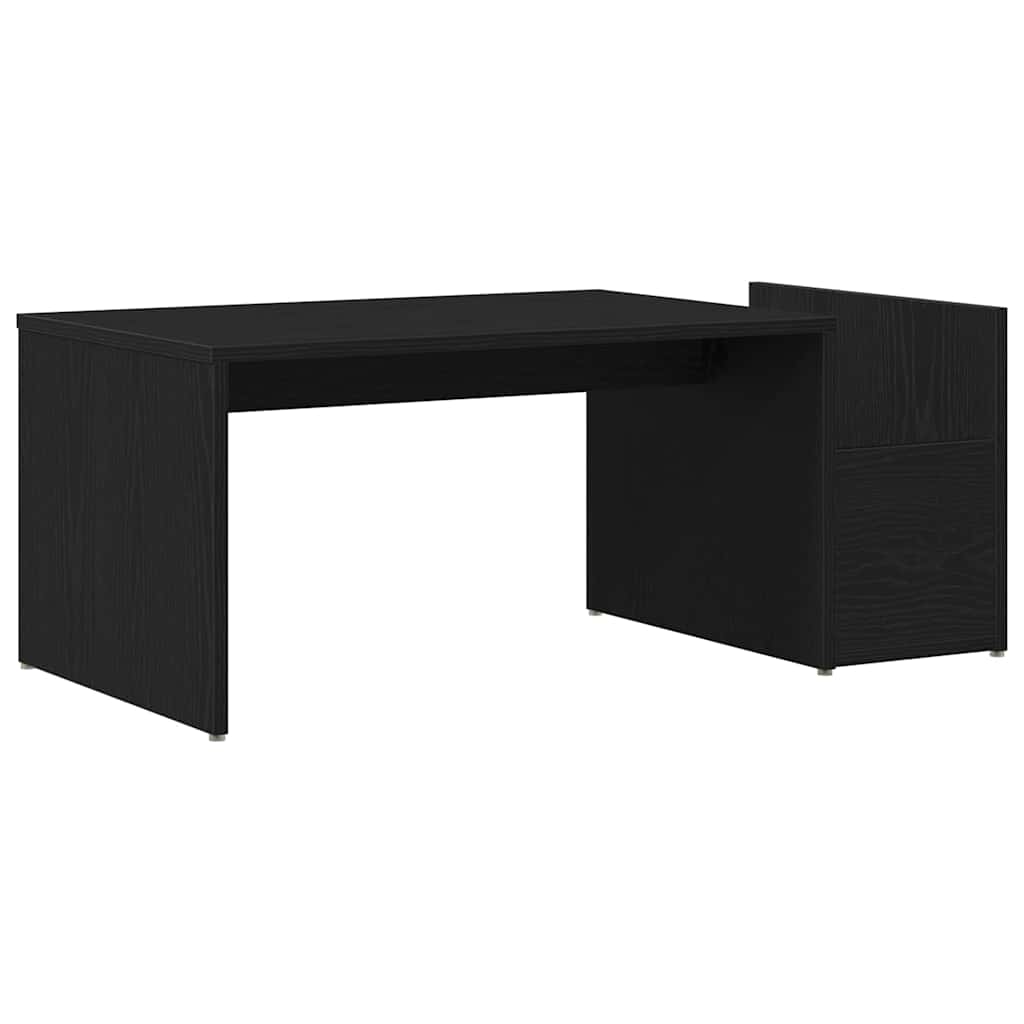 vidaXL Coffee Table Black Oak 90 x 45 x 35 cm Engineered Wood 2