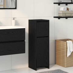 Bathroom Cabinet 30x30x95 cm Engineered Wood Black oak
