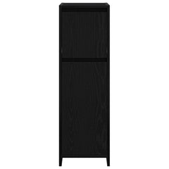 Bathroom Cabinet 30x30x95 cm Engineered Wood Black oak