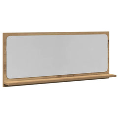 vidaXL Mirror Shelf Artisan oak 90 x 10.5 x 37 cm Engineered Wood 2