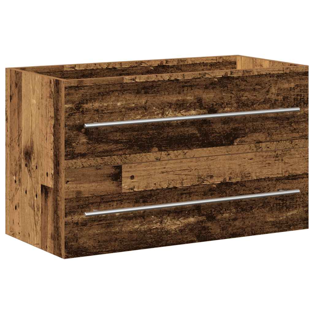 Sink Cabinet 80x38.5x48 cm Engineered Wood Old wood