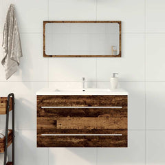 vidaXL Bathroom Sink Cabinet Old Wood 80x38.5x48 cm Engineered Wood 3