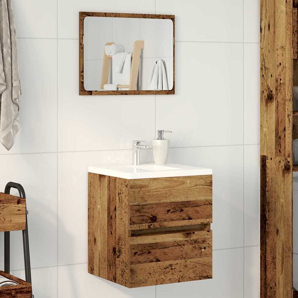 vidaXL Bathroom Cabinet Old Wood 41 x 38.5 x 45 cm Engineered Wood 1