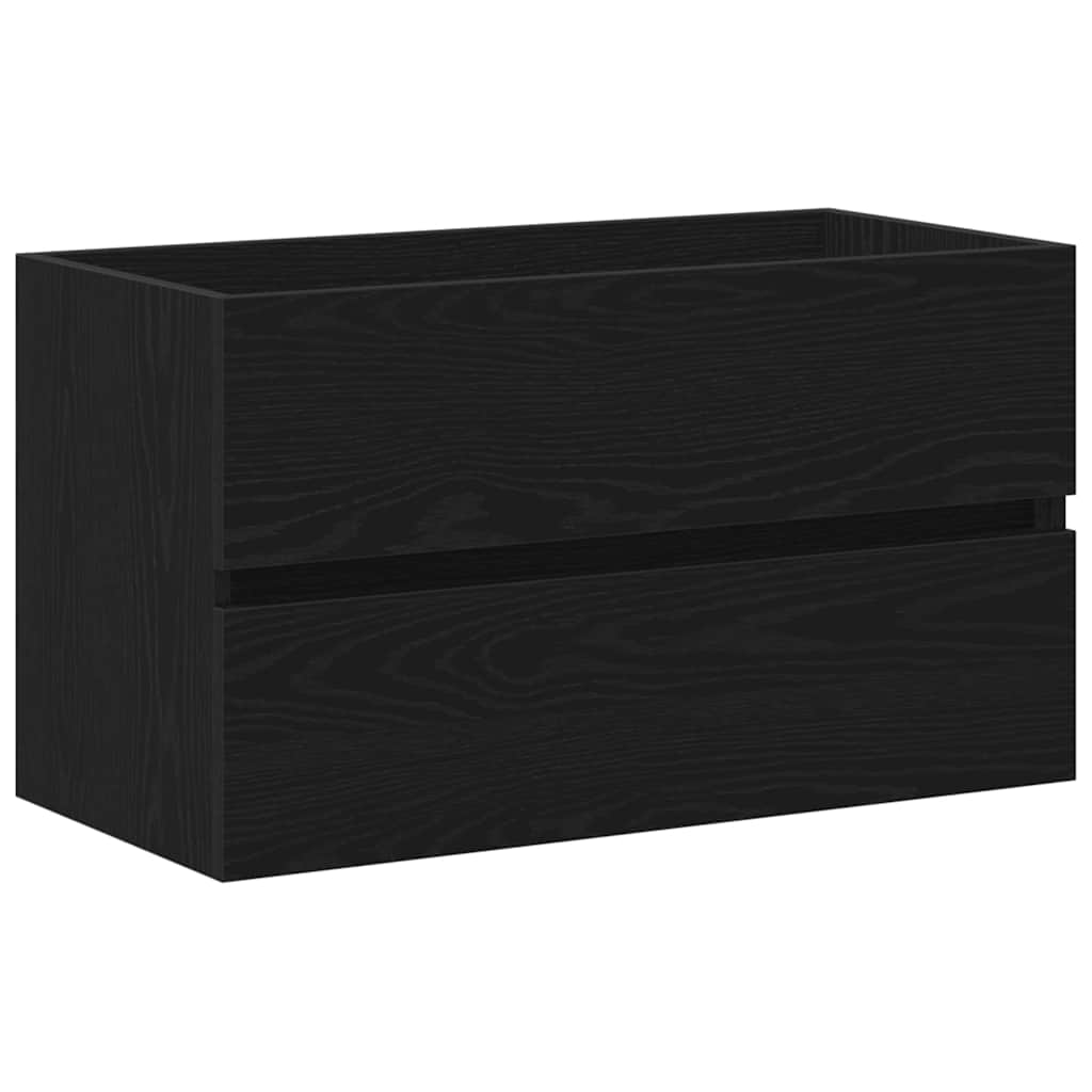 Sink Cabinet 80x38,5x45 cm Engineered Wood 80 x 38.5 x 45 cm Black oak