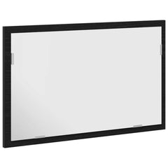 vidaXL Bathroom Mirror with LED Lights Black Oak 60x8.5x37 cm 5