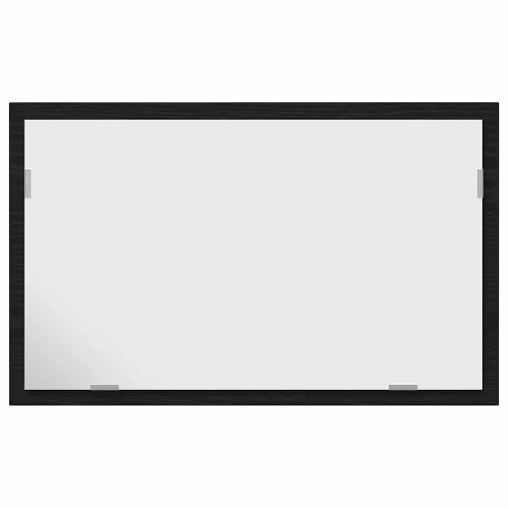 vidaXL Bathroom Mirror with LED Lights Black Oak 60x8.5x37 cm 6