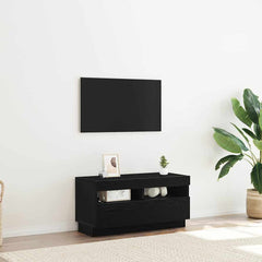 vidaXL TV Cabinet 80 x 35 x 40 cm Black Oak Engineered Wood 1