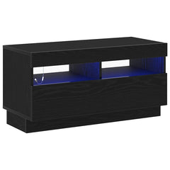 vidaXL TV Cabinet 80 x 35 x 40 cm Black Oak Engineered Wood 2