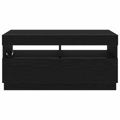 vidaXL TV Cabinet 80 x 35 x 40 cm Black Oak Engineered Wood 6