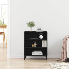 vidaXL Sideboard Black Oak 57 x 35 x 70 cm Engineered Wood 4