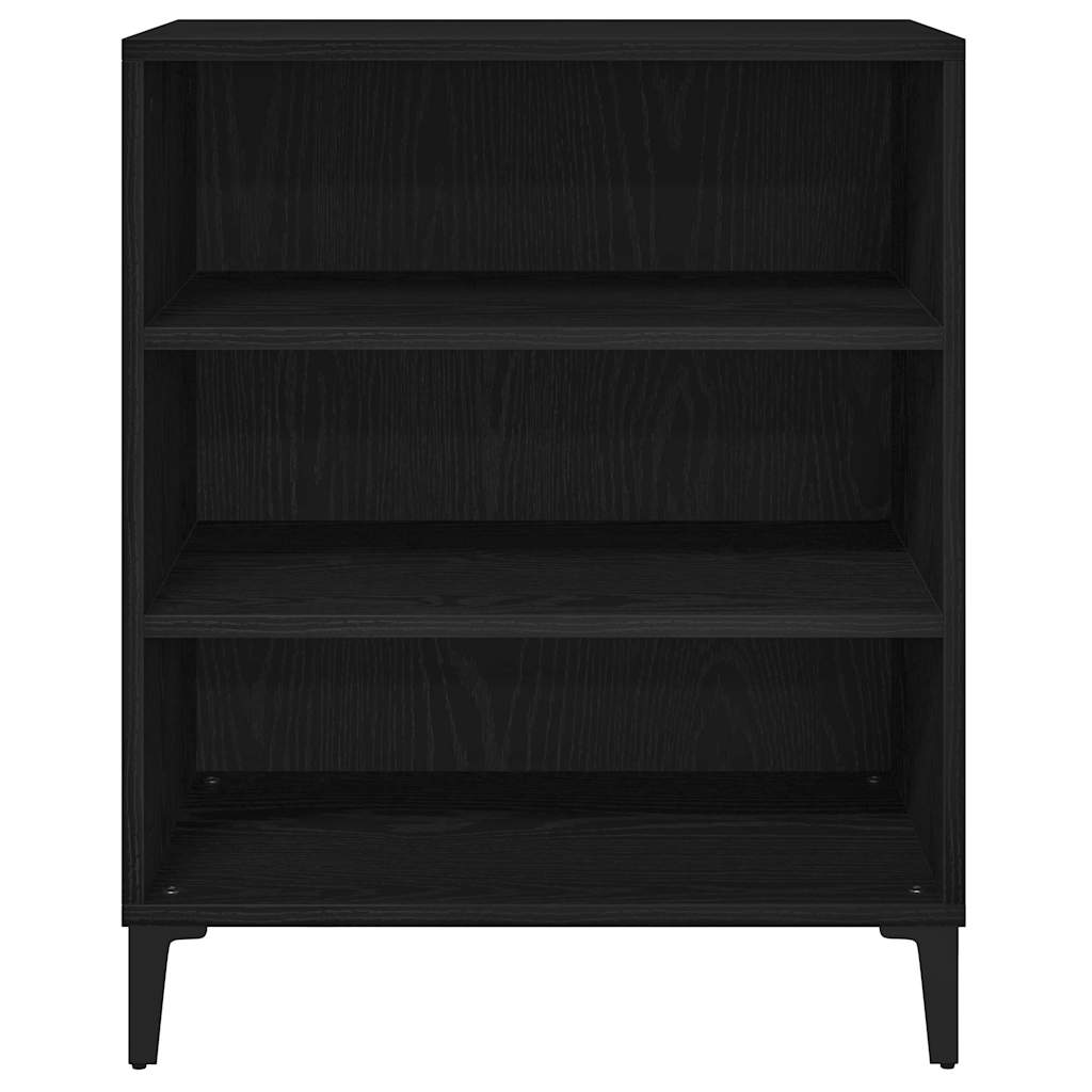 vidaXL Sideboard Black Oak 57 x 35 x 70 cm Engineered Wood 6